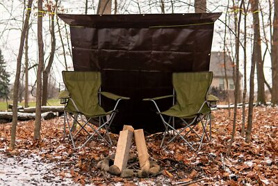 15' X 15' Super Heavy Duty 16 Mil Brown Poly Tarp Cover...