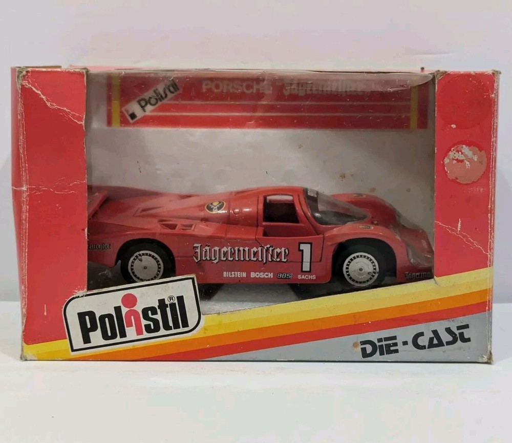 Polistil Porsche Jägermeister 1:25 Red Serie S Model Rare Vintage Race Car