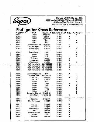 HVACR - Robertshaw 41-406 Hot Surface Furnace Igniter, 120 VAC, 10-1/2 In. L Wire - Foto 9