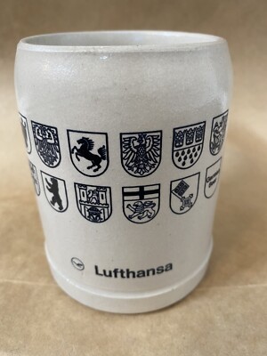 RARE German Beer Stein Lufthana Airline Collectible