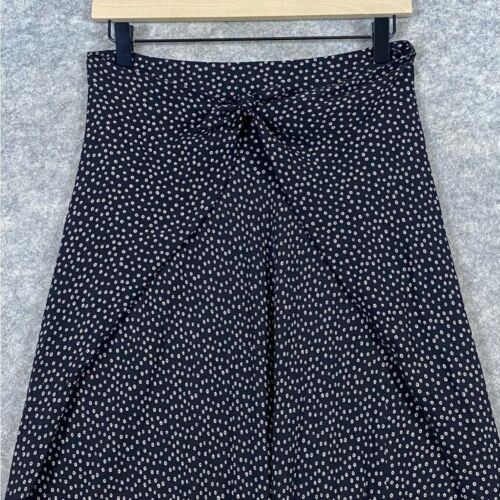 Vince Celestial schwarz gepunktet Seide Maxirock Gr. 0 ruhig Luxus gepunktet Sarong - Bild 2 von 11