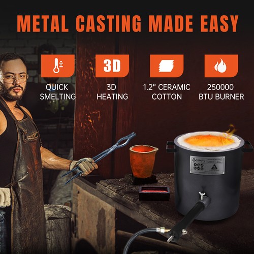 SucceBuy Forno Di Fusione Da Tavolo 1500 W Potente Forno - Foto 9