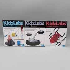 4M KidzLabs Set of 3 Kitchen Science, Smart Cleaner Spider Robot Science Kits