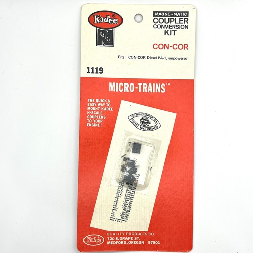Kit de conversión de acoplador Kadee escala N 1119 para Con-Cor PA-1 diésel loco sin motor | Zustand: New