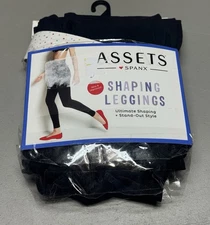 New Spanx Assets Seamless Shaping Leggings Very Black Sz S Style 20339R