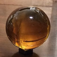 Vintage Clear Amber 1" Shooter Marble