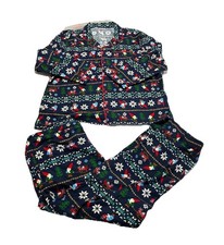 Hanna Andersson Christmas Sweet Gnome Pajama Flannel Set Size 2XL