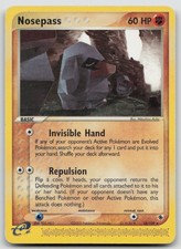 Nosepass 18/109 Rare Ruby & Sapphire Pokemon LP