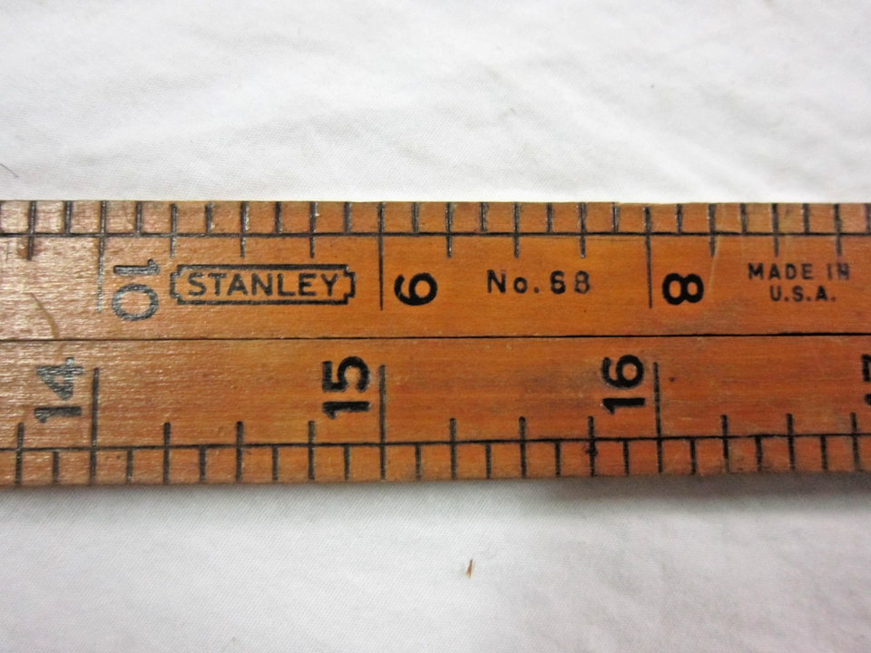 G Fold Ruler Vintage Stanley #66 24