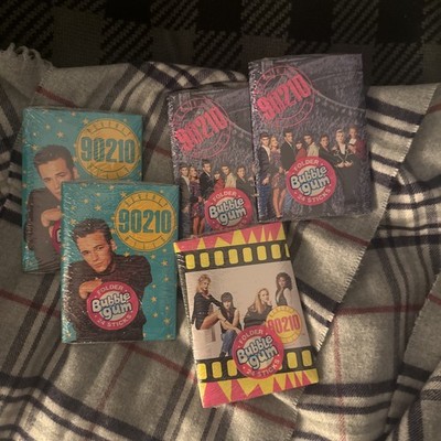 Vintage 1991 Set Of  Beverly Hills 90210 Bubble Gum Folders Sealed/Stickers