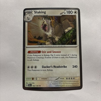 Pokemon Paldea Evolved - Slaking - 162/193  - SV02 - Cosmos Holo Rare NM