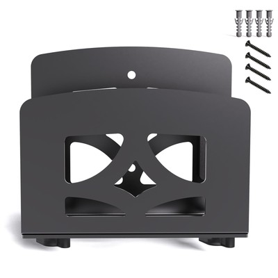 Adjustable Small Device Wall Mount or VESA Mount Behind Monitor, Cable Box Ho...