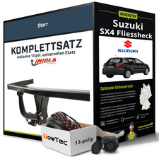 Für SUZUKI SX4 FH Classic Typ EY,GY Anhängerkupplung starr +eSatz 13pol uni. 06-