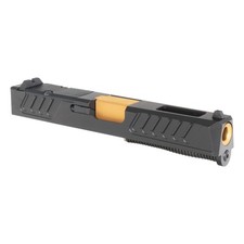 DD Complete Slide for Glock 19 Gen 3 - Staccato Style Slide - PVD Gold Barrel