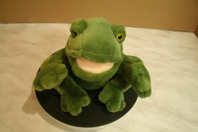 Vintage Russ Berrie Croaker der Frosch Handpuppe