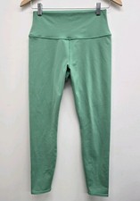 Alo Yoga 7/8 High Waist Airbrush Leggings Sz M Athleisure Yoga Activewear Green