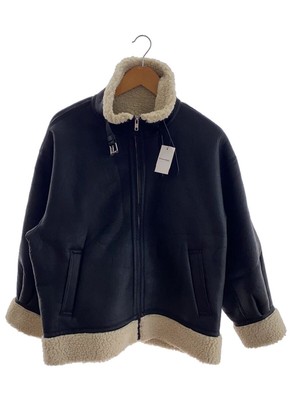Evris Oversized Boa Blouson/Free/ Leather/Blk/372360200801 22910