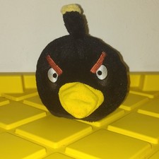 Angry Birds Black Bomb Plush Commonwealth Stuffed Animal 5" No sound