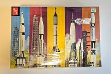 AMT Saturn V Apollo NASA 'Man in Space' - 5 rocket set 1:200 plastic model kit 