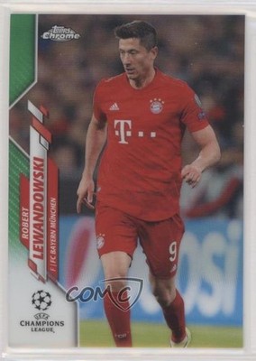 2019 Chrome UEFA Champions League Green Refractor 49/99 Robert Lewandowski pe8
