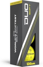 Wilson Staff Duo Soft Golf Balls Yellow, 3pk 1 Sleeve 2023 NEW
