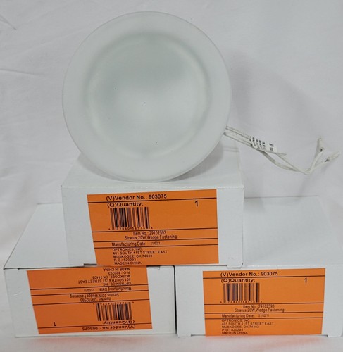 4.5" 12V HALOGEN RADIANCE CEILING PUCK LIGHT-OPTRONICS MODEL 291 FOR RV'S (LOT 4