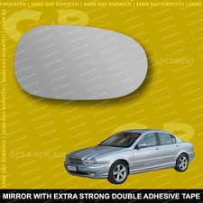 For Jaguar X-Type wing mirror glass 01-08 Right Driver side Spherical