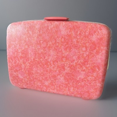 VTG 1960s Mod SAMSONITE Silhouette 23  Pink Hardside SUITCASE MCM Barbiecore