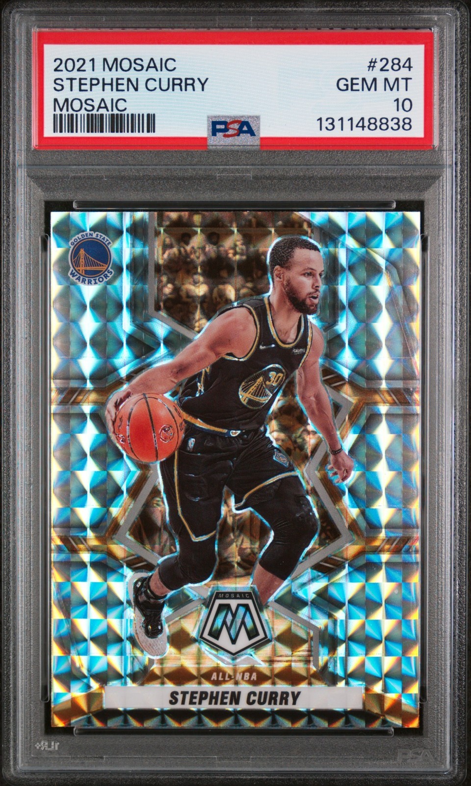 2021 PANINI MOSAIC #284 STEPHEN CURRY MOSAIC PSA 10 (LOW POP)