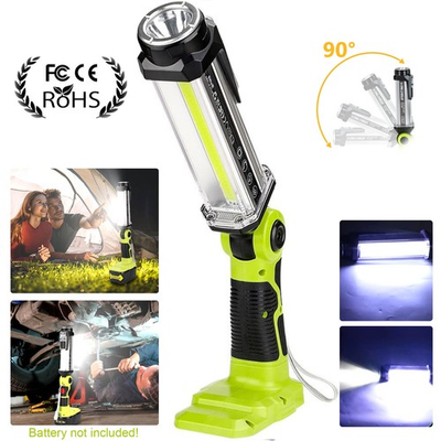 #ad Cordless LED Work Light for Ryobi 18V ONE Plus Li ion Battery 2000LM Flashlight $34.57