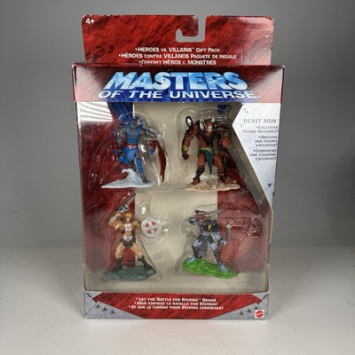 Vintage Masters Of The Universe 2002 2.75 Inch Heroes v Villains Gift Set In Box