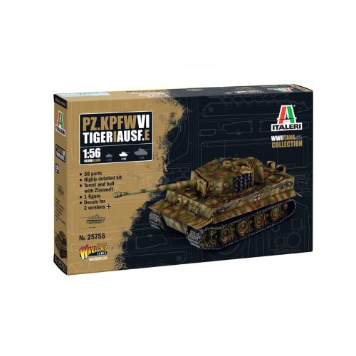Pz.Kpfw.Vi Tiger I Ausf.E Kit 1:56 Italeri Kit Mezzi Militari -D- Neues Modell-image