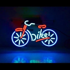 Bicycle Bike Store Open Acrylic 14" Neon Light Sign Decor Bar