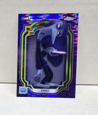 ENNUI 2023 Topps Chrome Disney 100 PURPLE SPARKLE REFRACTOR ~ #'d /150