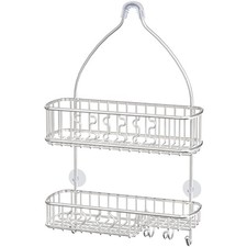 Stainless Steel Bathroom Hanging Shower Head Caddy Organizer 26 x 16 x 5.5 i...