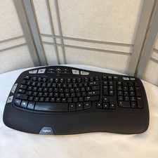 Logitech Wave K350 Y-R0053 Ergonomic Wireless Keyboard - No Dongle - Not Tested