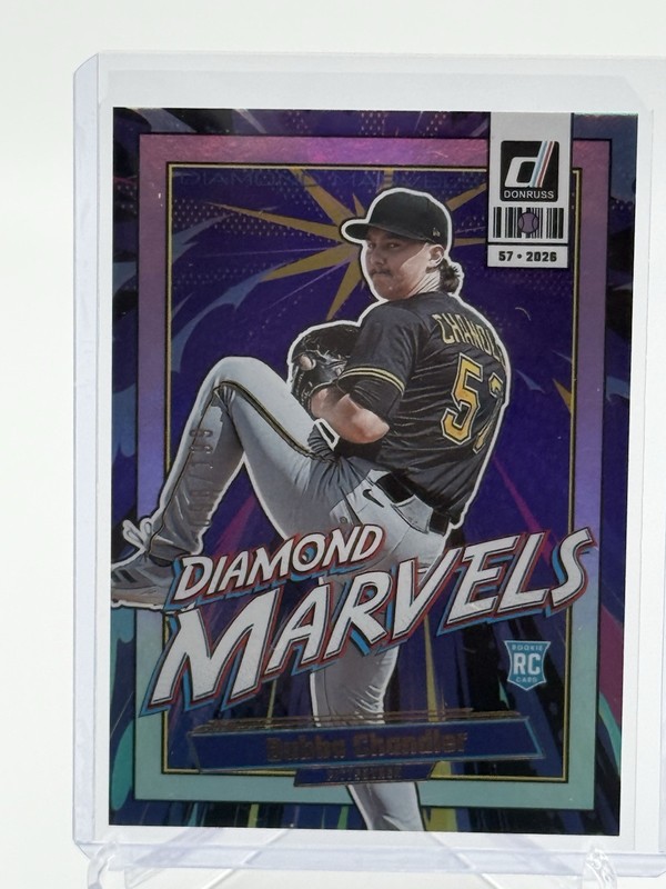 2026 Panini Donruss Baseball Diamond Marvels Bubba Chandler 98/199 RC Pirates
