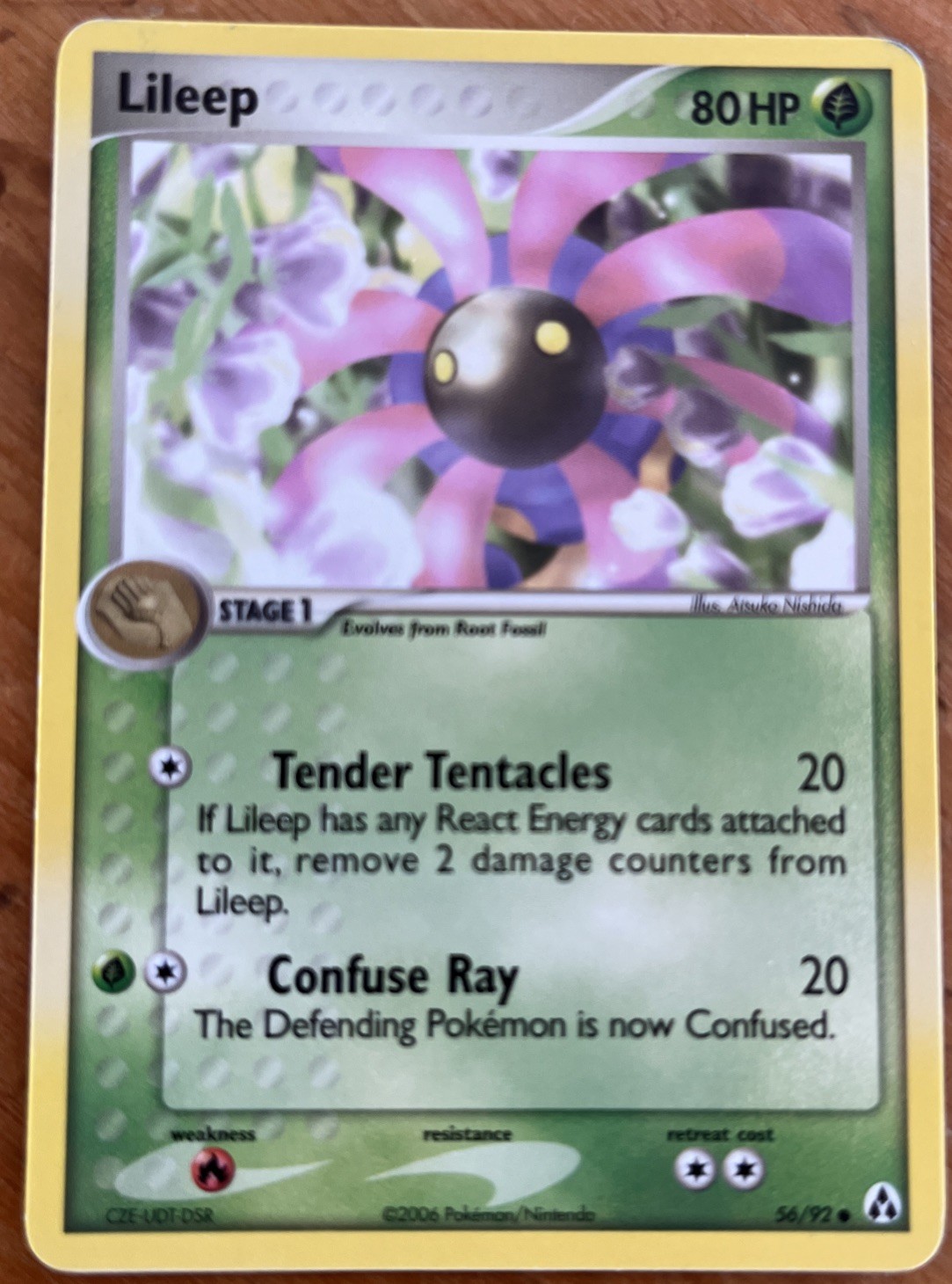 Pokemon TCG Card 2006 EX Legend Maker - Lileep 56/92