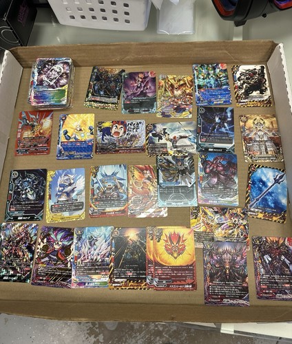 Future Card Buddyfight Bulk Lot Many foils rare cards lp-damaged see pics!