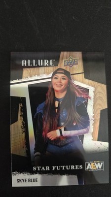 2022 Upper Deck AEW Allure - Skye Blue Star Futures #141 - Table Parallel - 