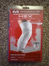 McDavid Hex Protective Pads Leg Sleeves, Size M, NIB