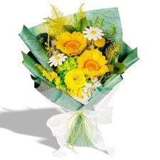 Preserved Flowers Yellow Gifts for Women Sunflower Bouquets Birthday Mothers