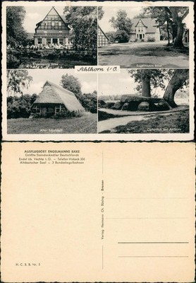 Ahlhorn large kneading Engelmann's bäke, old sheepfold, sacrificial table 1932