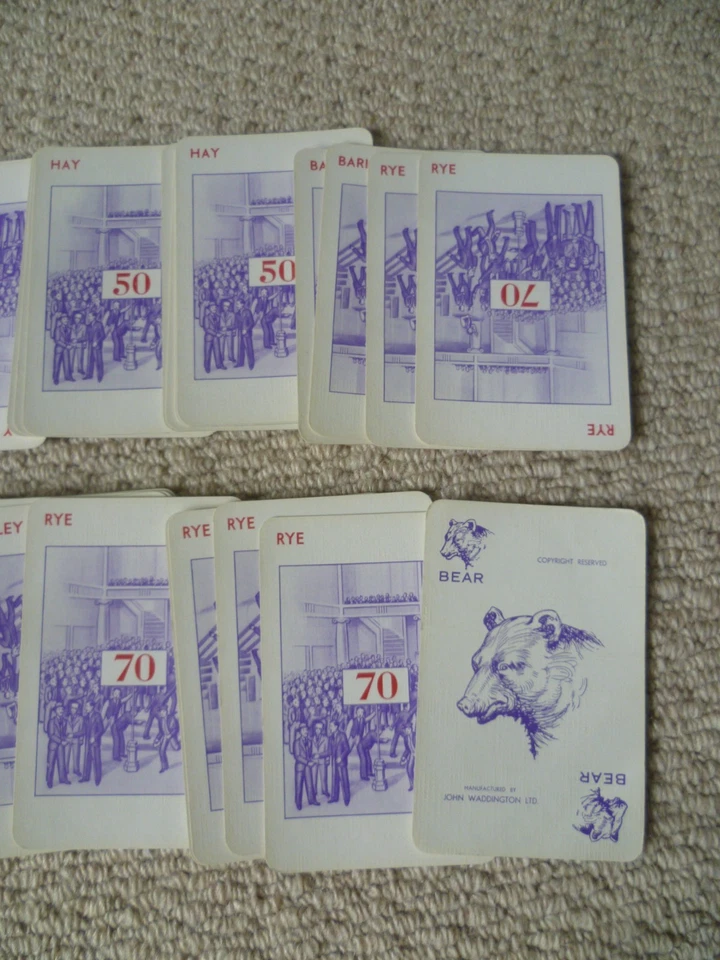 Vintage PIT Card Game John Waddington Leeds London Trading (62 Cards) - LOOK! - Image 2 of 3