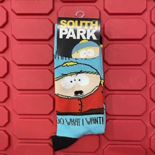South Park Eric Cartman Mens Crew Socks 1 Pair Size 6-12 Comedy Central New