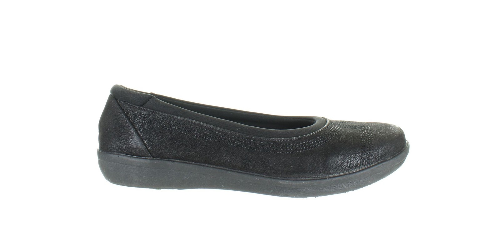 Clarks Womens Ayla Low Black Casual Flats Size 6.5 (7825213)