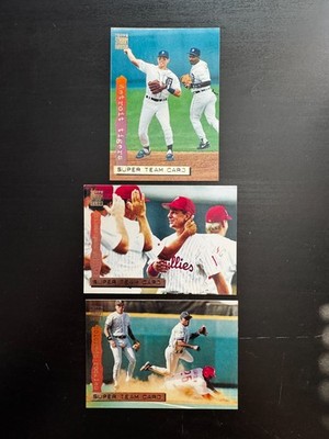 Lot of 3 1994 Topps Super Team Cards #4 Rockies #10 Phillies #20 Tigers
