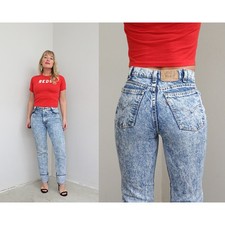 Early 1990's Vintage Levi's USA Made 705 Acid Wash Jeans Women's XXS XS 27" 28"