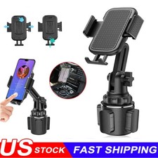 Universal 360  Adjustable Phone Mount Car Cup Holder Stand Cradle For Cell Phone