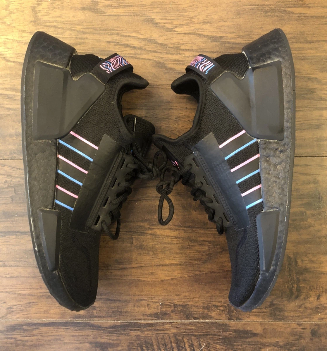 adidas gazelle silver green womens Shop Purple Womens adidas NMD R1 Lace Up Sneakers – Shoebacca main image 1